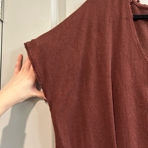 Urban Outfitters Terracotta Short Sleeve Top - Picture 4 of 5